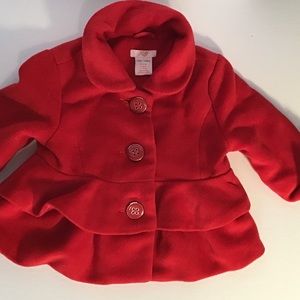 Joe Fresh Red Infant Coat size 6-12 months